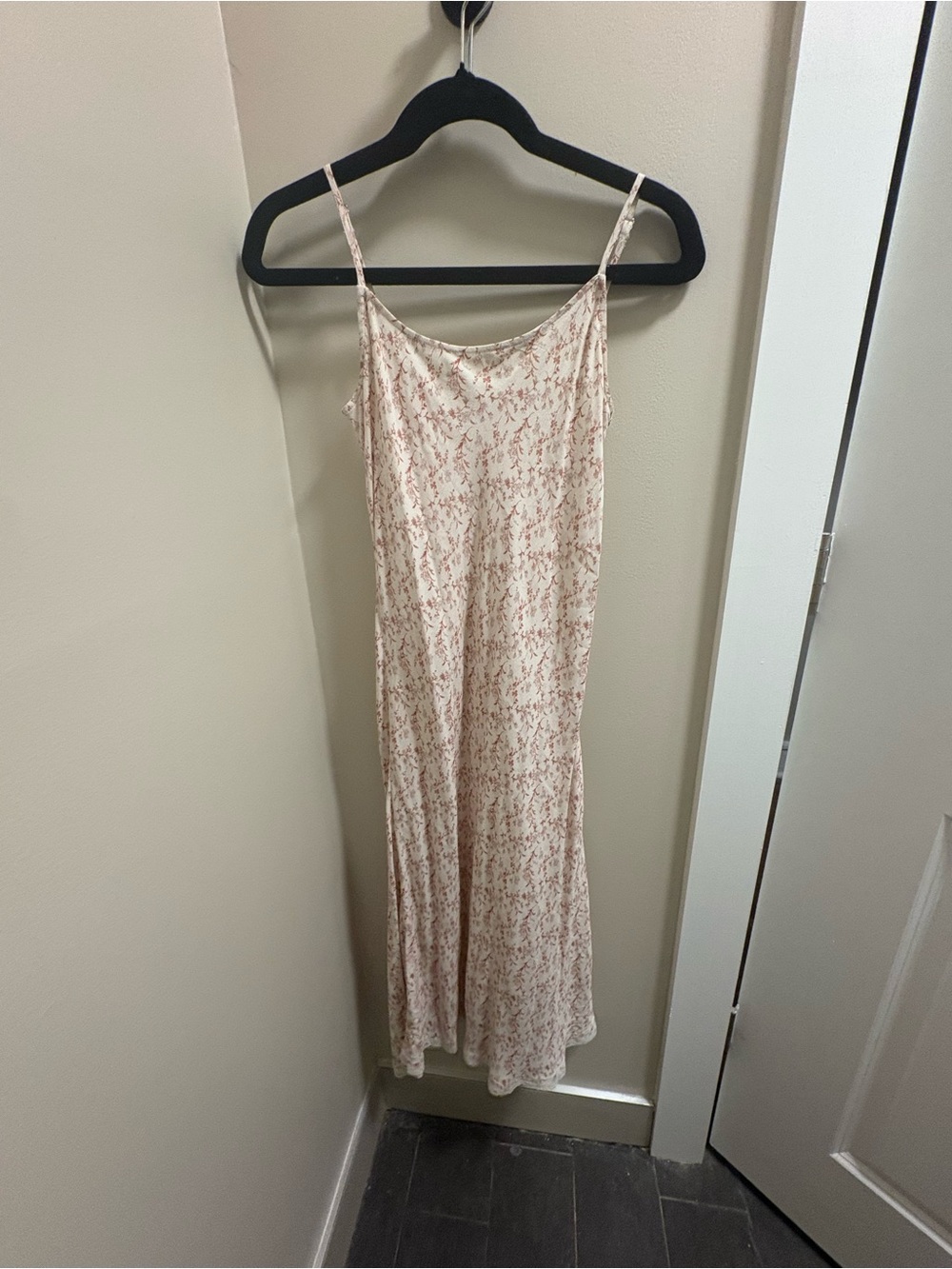 Floral Print Lace Trim Dress